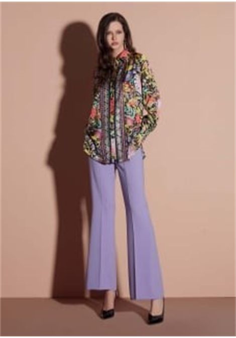 Camicia con Stampa Floreale e Motivi Barocchi GAI MATTIOLO | Camicie | LT139NERO